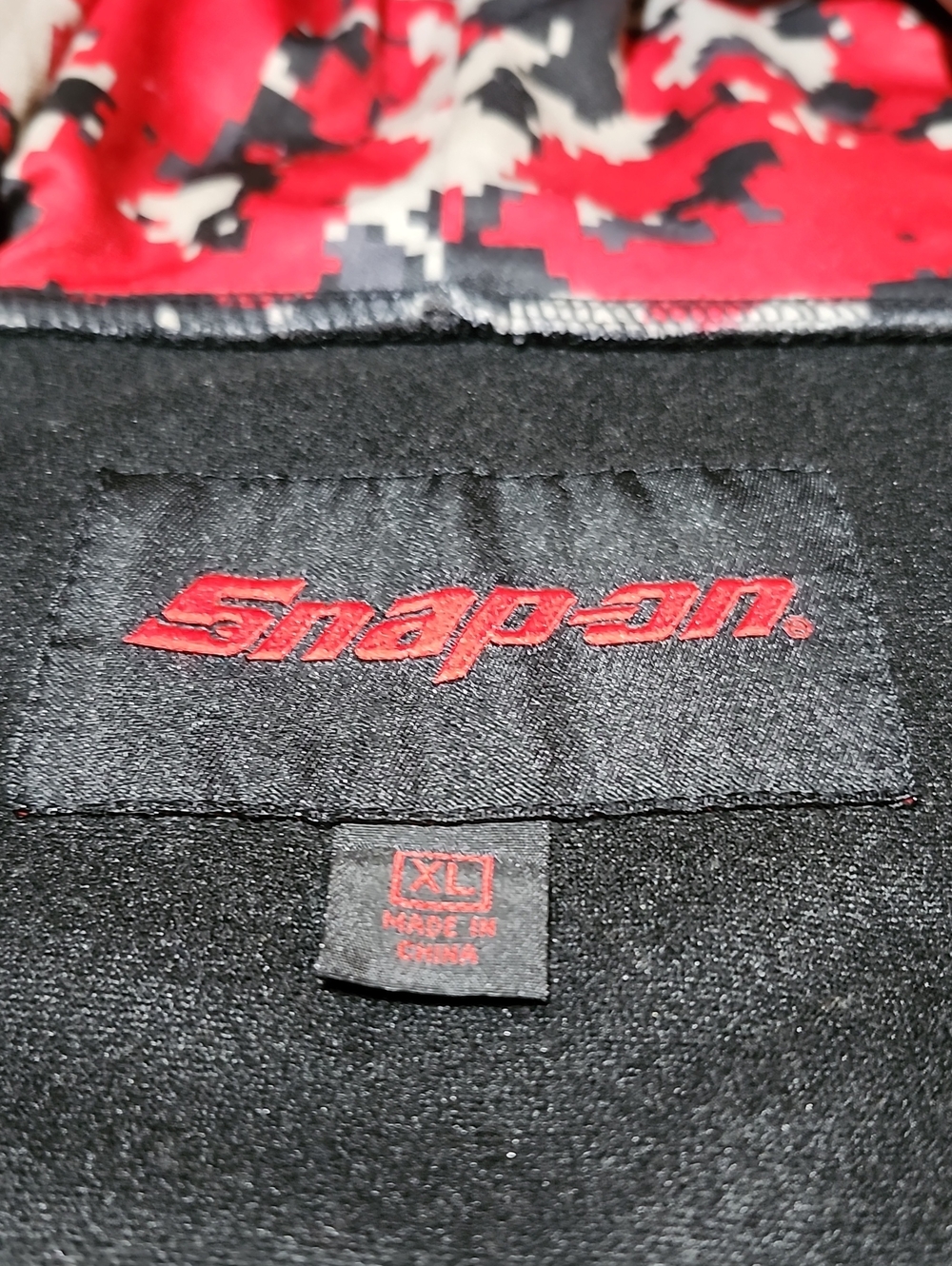 SNAP-ON TOOLS EMBROIDERED COLORBLOCK QUARTER-ZIP DIGITAL CAMO HOODIE SWEATSHIRT - Picture 5 of 13